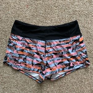 RARE LULULEMON speed up shorts size 4
